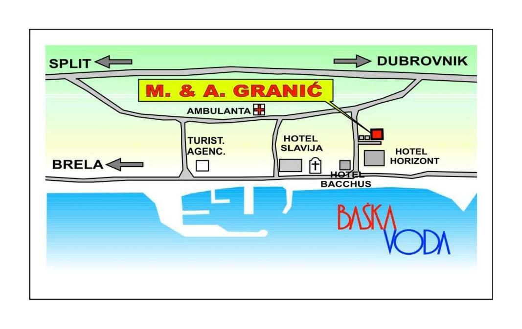 Apartmani Mare Baška Voda Dış mekan fotoğraf